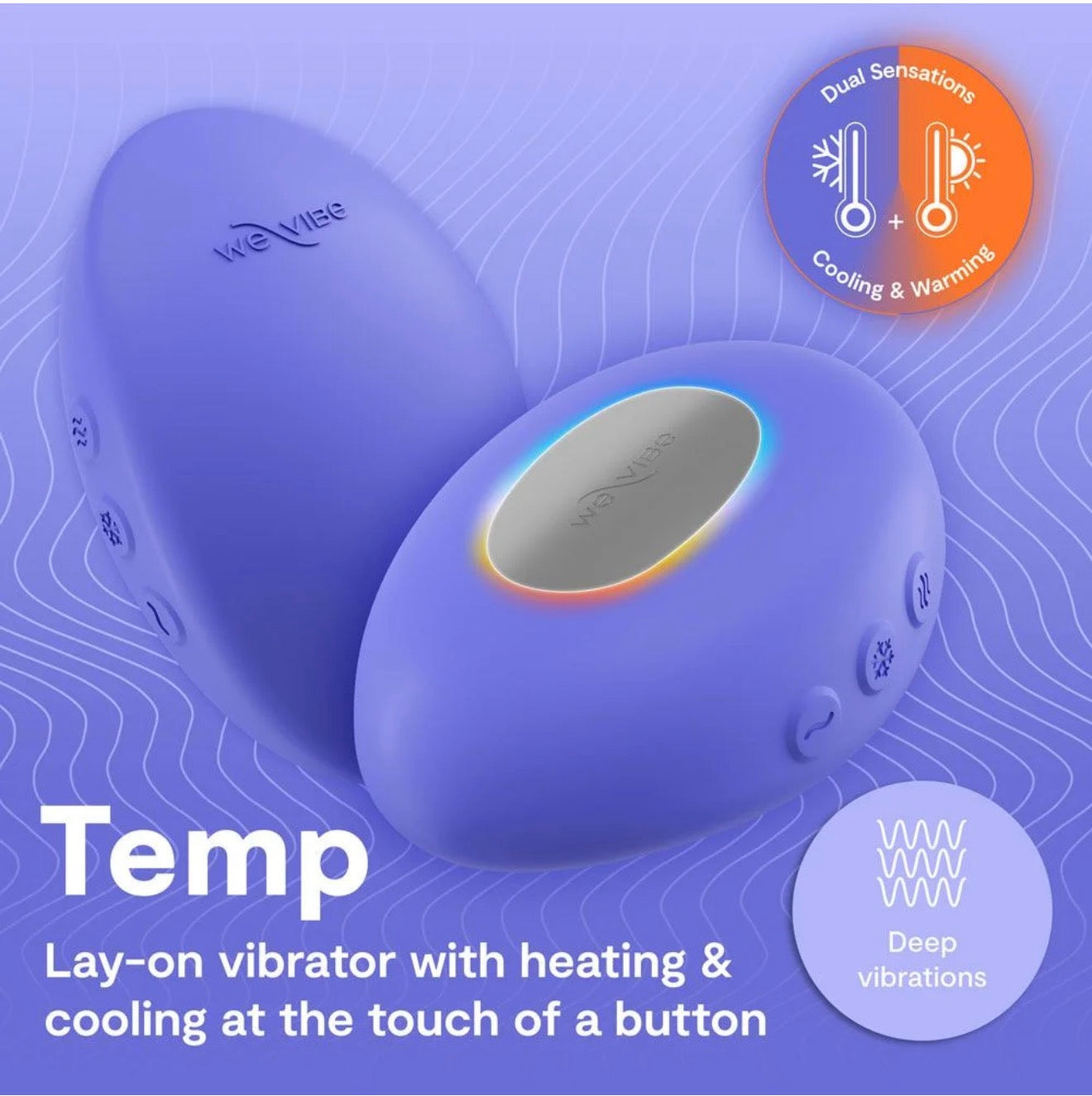 Temp- Lay On Heating/Cooling Vibrator