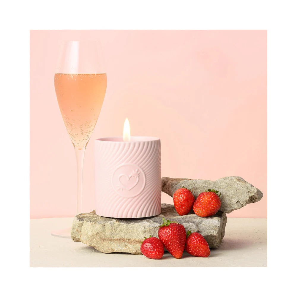 Strawberry Champagne Massage Candle