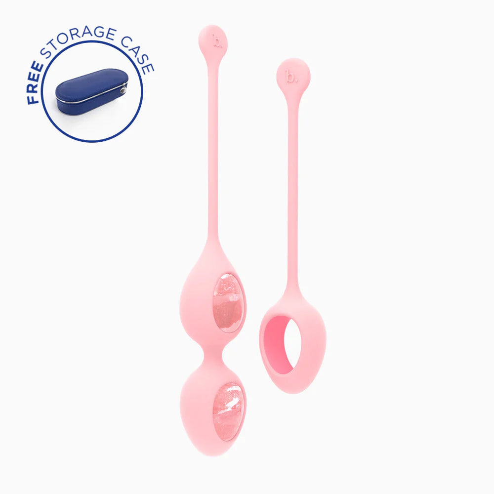 Yonii 2-Piece Rose Quartz Eggs Set