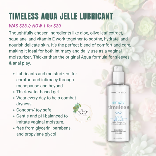 Simply Timeless Aqua Jelle Water Based Lubricant