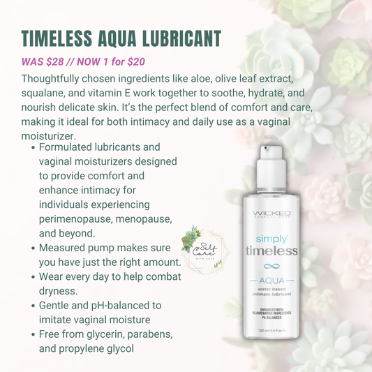Simply Timeless Aqua Water Based Lubricant