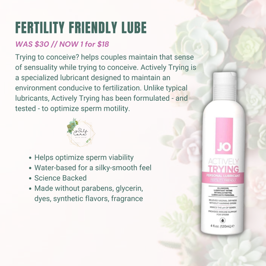 Actively Trying Fertility Friendly Lubricant