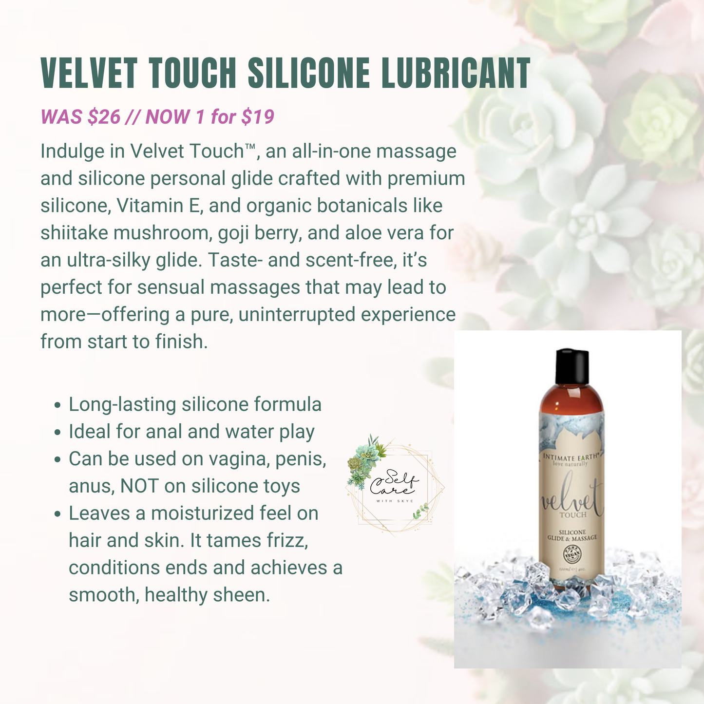 Velvet Touch Silicone Glide & Massage