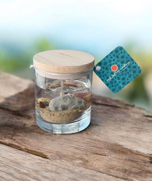 Lake Michigan Rock Candle - Rock Bottom Candle Co