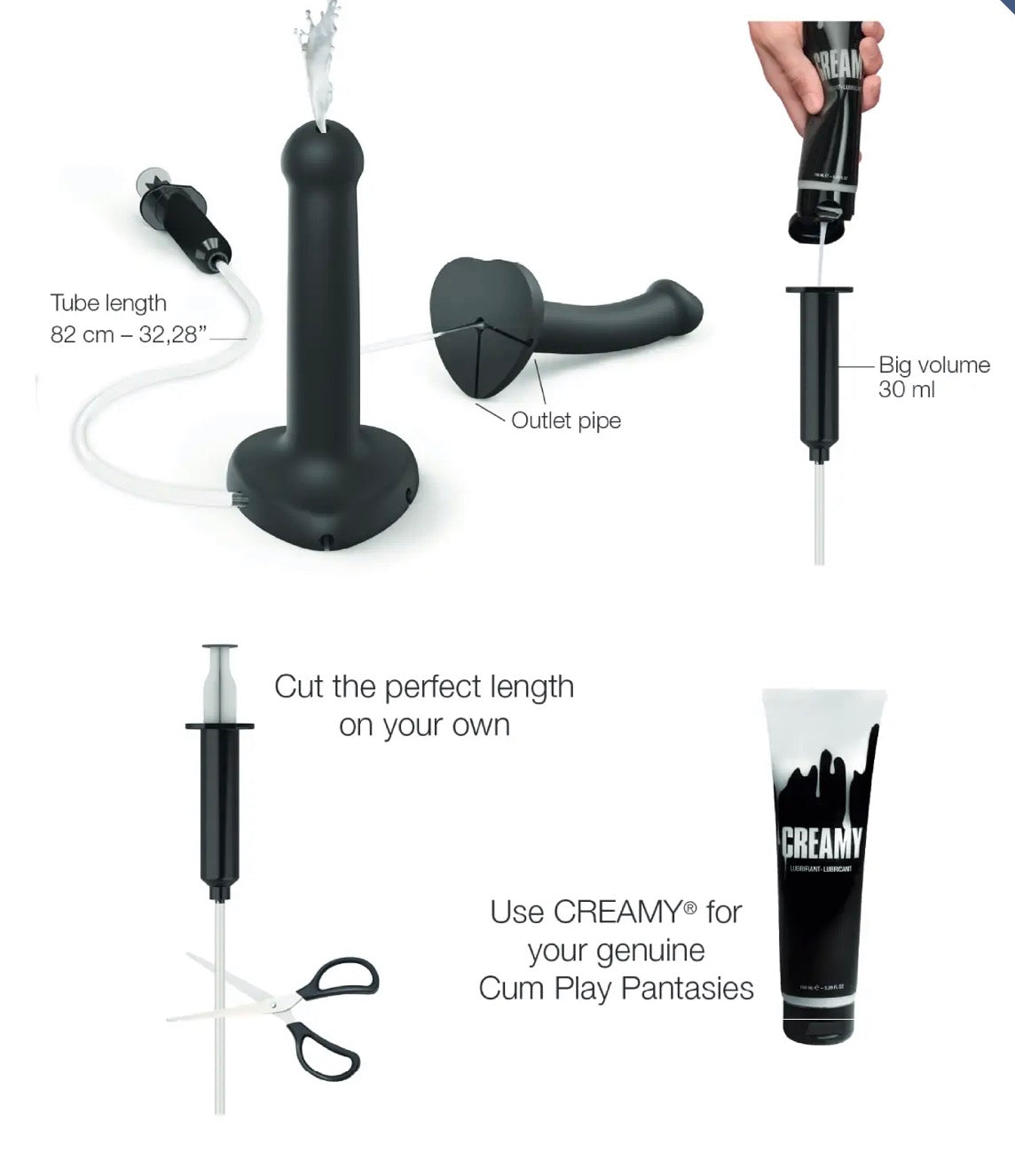 Semi-Realistic Squirting Dildo