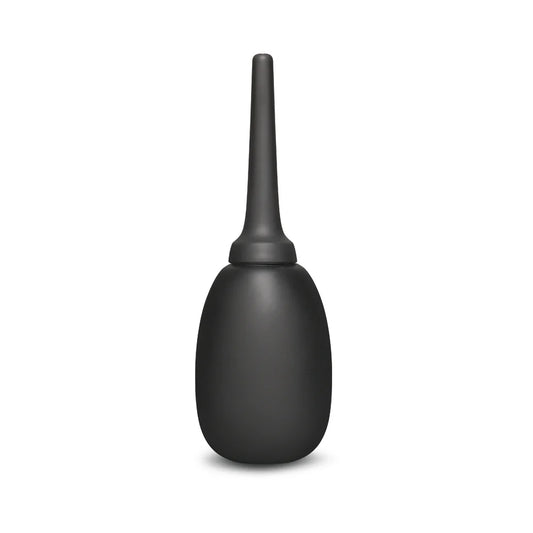Flexible Silicone Anal Douche Black