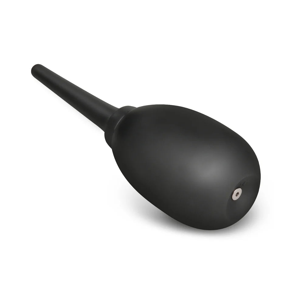 Flexible Silicone Anal Douche Black