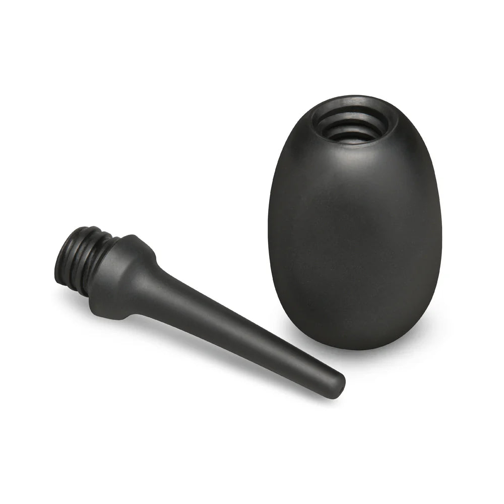 Flexible Silicone Anal Douche Black