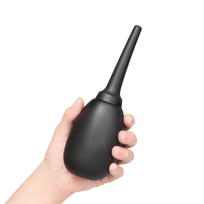 Flexible Silicone Anal Douche Black