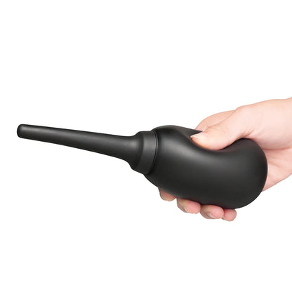 Flexible Silicone Anal Douche Black