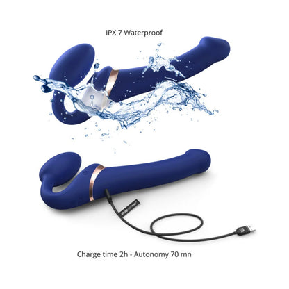 Strap-On-Me Multi Orgasm Bendable Strapless Strap-On in Medium