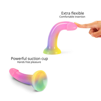 Stargazer Rainbow and Glitter Dildo