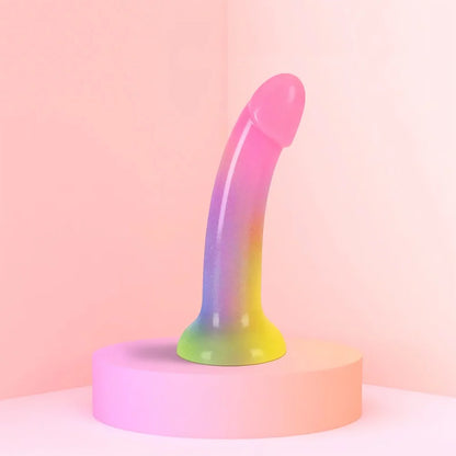 Stargazer Rainbow and Glitter Dildo
